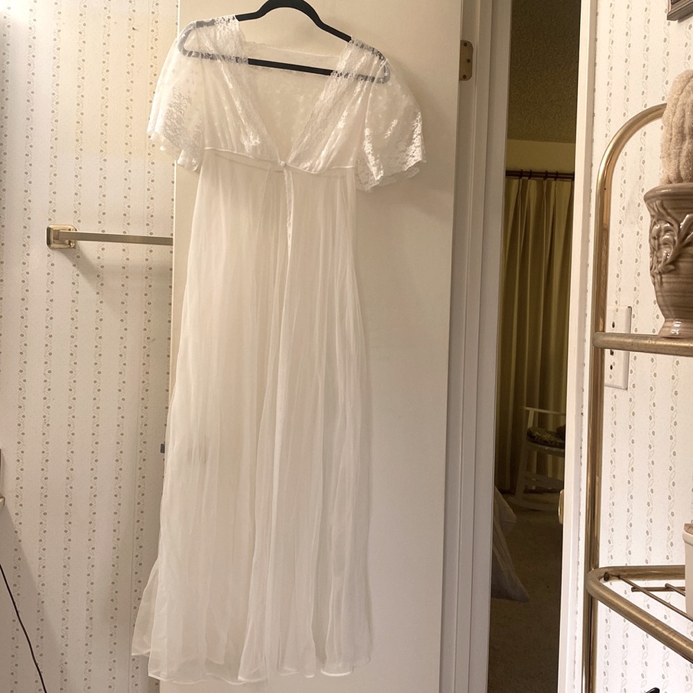 Vintage floral lace gown